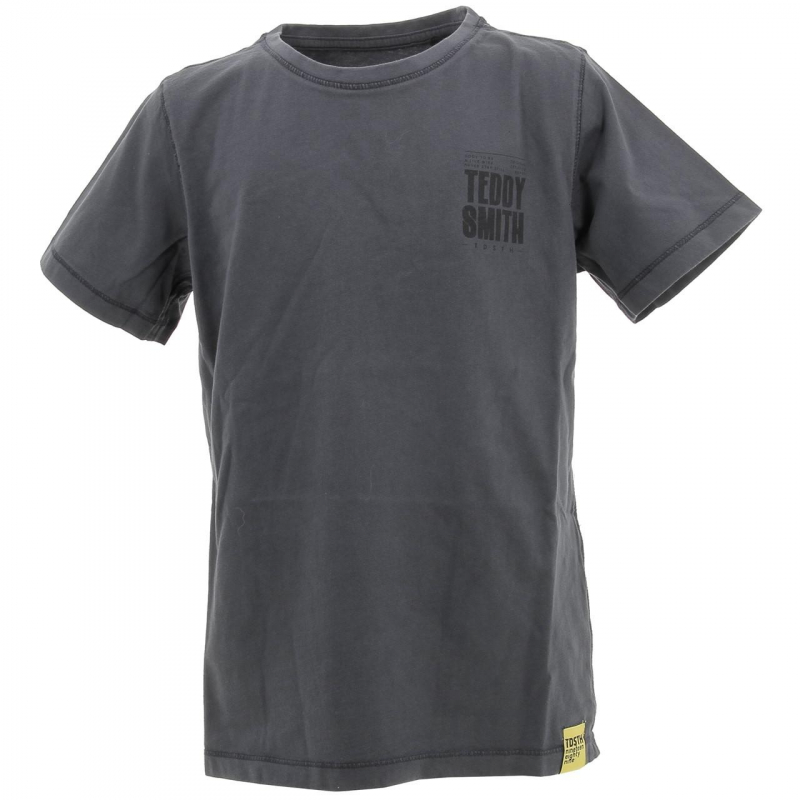 T-shirt slim old gris garçon - Teddy Smith