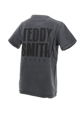 T-shirt slim old gris garçon - Teddy Smith