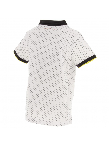 Polo art bicolore blanc garçon - Teddy Smith