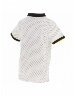 Polo art bicolore blanc garçon - Teddy Smith