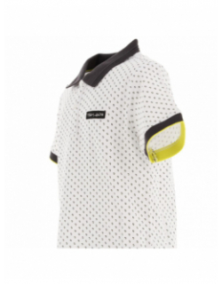 Polo art bicolore blanc garçon - Teddy Smith