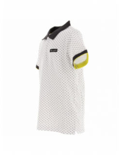 Polo art bicolore blanc garçon - Teddy Smith