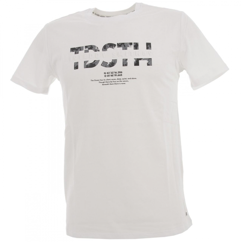 T-shirt altino blanc homme - Teddy Smith