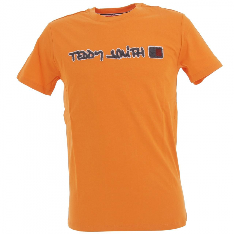 T-shirt clap logo orange - Teddy Smith