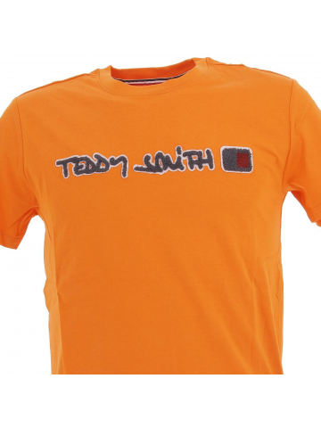 T-shirt clap logo orange - Teddy Smith