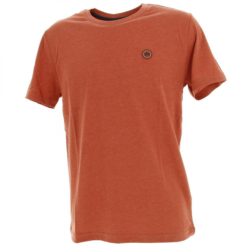 T-shirt uni pieretee ocre rouge homme - Tbs