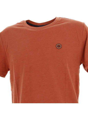 T-shirt uni pieretee ocre rouge homme - Tbs