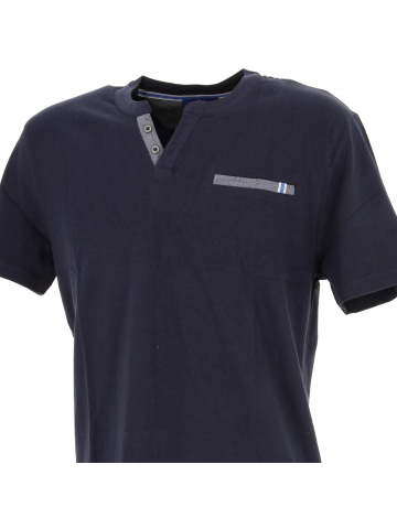 T-shirt coton bio samba bleu marine homme - Tbs