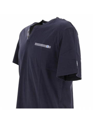 T-shirt coton bio samba bleu marine homme - Tbs