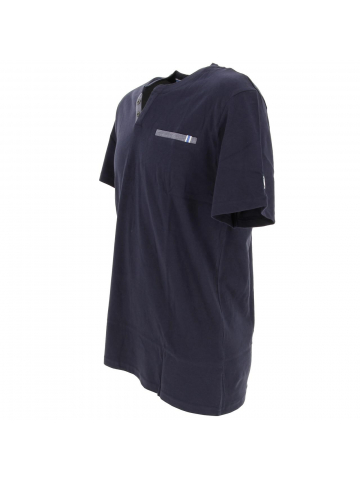 T-shirt coton bio samba bleu marine homme - Tbs