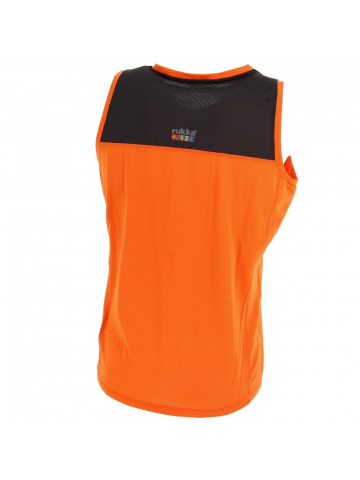 Débardeur de running mellois orange homme - Rukka