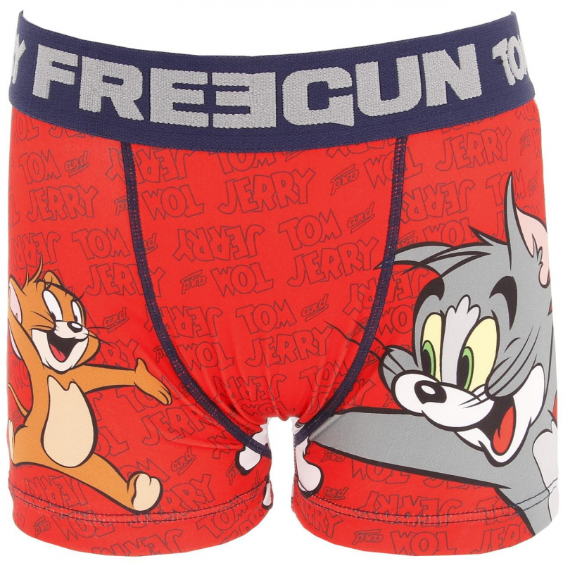 Boxer tom et jerry rouge garçon - Freegun