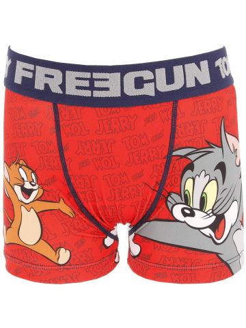 Boxer tom et jerry rouge garçon - Freegun