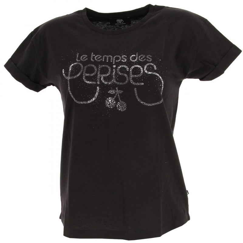 T-shirt rila noir fille - Le Temps Des Cerises