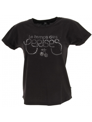 T-shirt rila noir fille - Le Temps Des Cerises