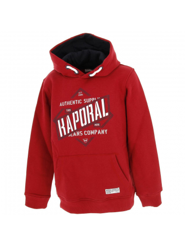 Sweat à capuche rojo rouge garçon - Kaporal