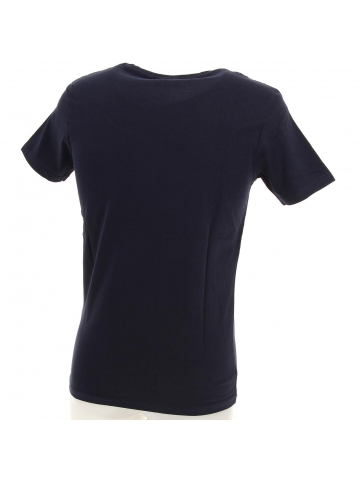 T-shirt coton bio roll bleu marine garçon - Kaporal