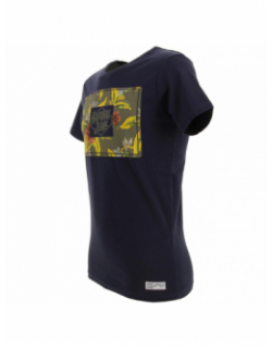 T-shirt coton bio roll bleu marine garçon - Kaporal