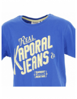 T-shirt garment heritage bleu garçon - Kaporal