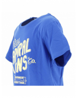 T-shirt garment heritage bleu garçon - Kaporal