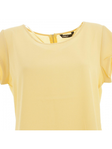 T-shirt vic straw jaune miel femme - Only