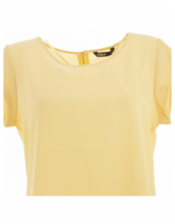 T-shirt vic straw jaune miel femme - Only