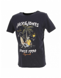 T-shirt venice bones bleu marine homme - Jack & Jones