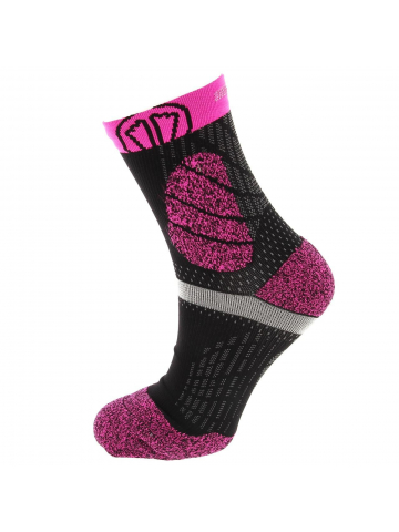 Chaussettes de trail protect réflechissantes rose - Sidas