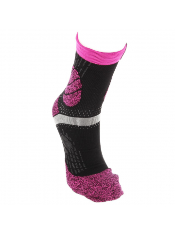 Chaussettes de trail protect réflechissantes rose - Sidas