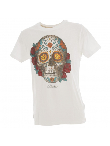 T-shirt calavera colors écru homme - Deeluxe