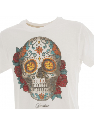 T-shirt calavera colors écru homme - Deeluxe