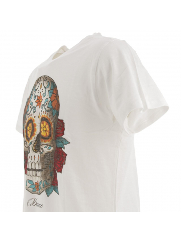 T-shirt calavera colors écru homme - Deeluxe