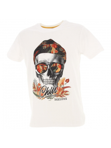 T-shirt jek natural skull écru homme - Deeluxe