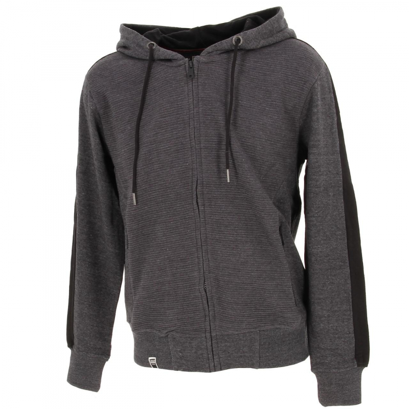 Sweat à capuche adena gris foncé homme - La maison Blaggio