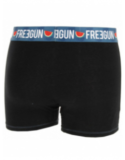 Pack 2 boxers coton bio act2 noir homme - Freegun