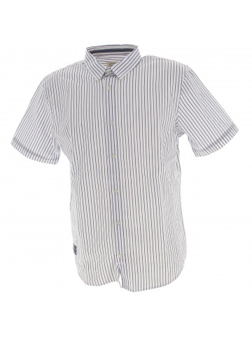 Chemise manches courtes stripes blanc homme - Oxbow