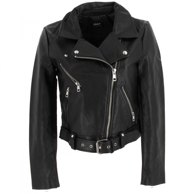 Veste imitation cuir vera noir femme - Only