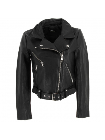 Veste imitation cuir vera noir femme - Only