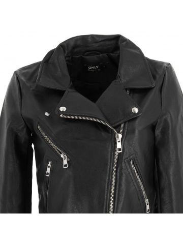 Veste imitation cuir vera noir femme - Only