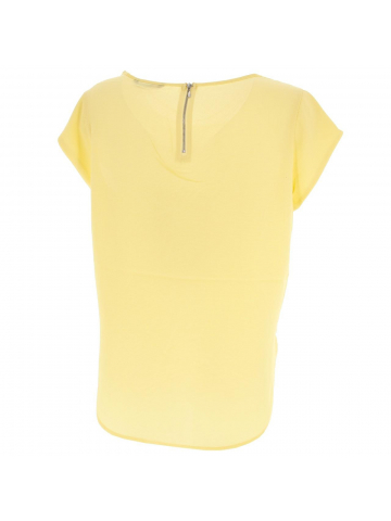 T-shirt vic jaune femme - Only