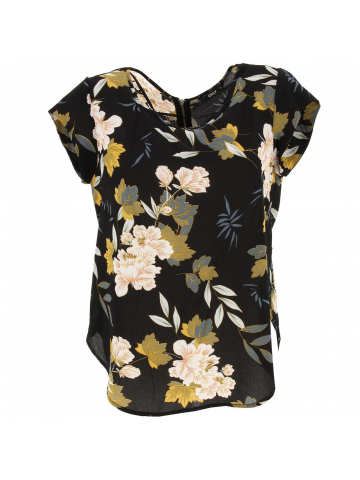 T-shirt vic flower noir femme - Only