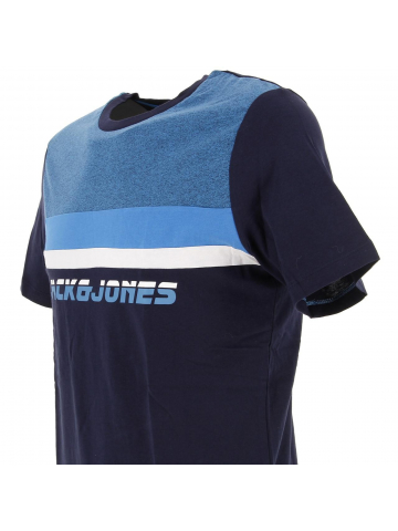 T-shirt panel bleu homme - Jack & Jones