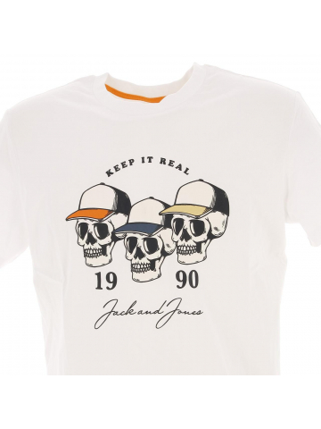T-shirt header keep it blanc homme - Jack & Jones