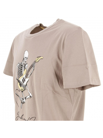 T-shirt header fungi marron clair homme - Jack & Jones