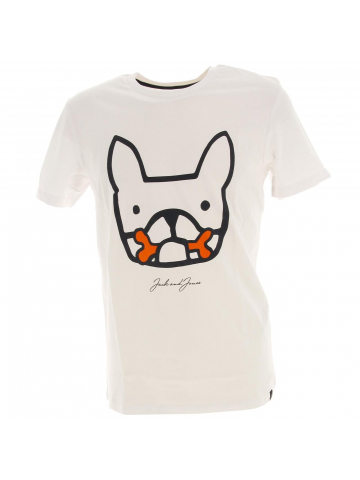 T-shirt mate dog blanc homme - Jack & Jones