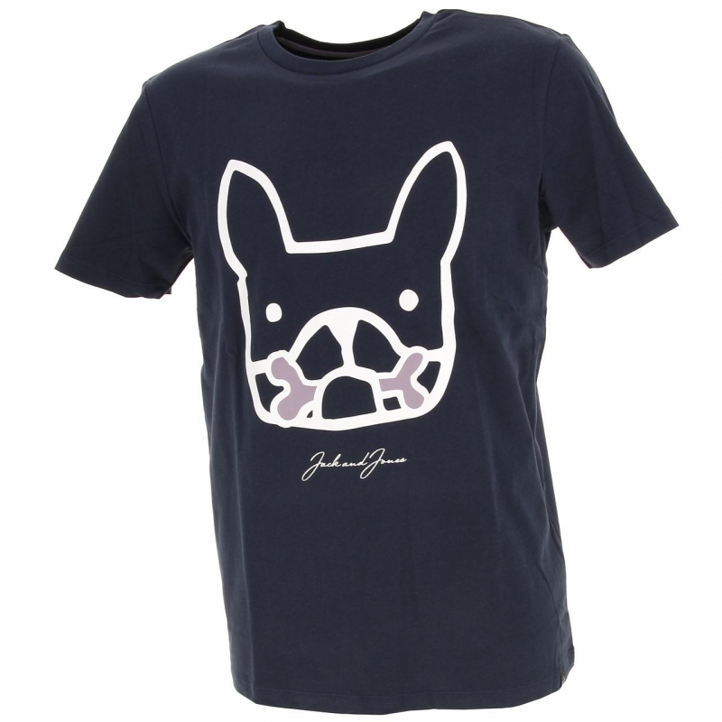 T-shirt mate dog bleu marine homme - Jack & Jones