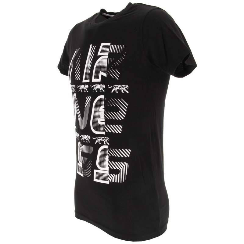 T-shirt col rond gianni noir homme Airness wimod