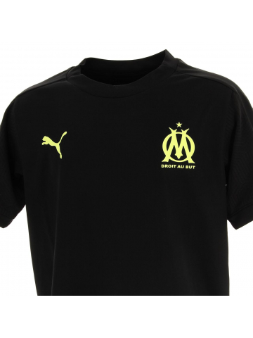 T-shirt de sport olympique marseillais noir enfant - Puma