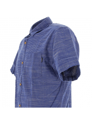 Chemise manches courtes slub bleu homme - Jack & Jones