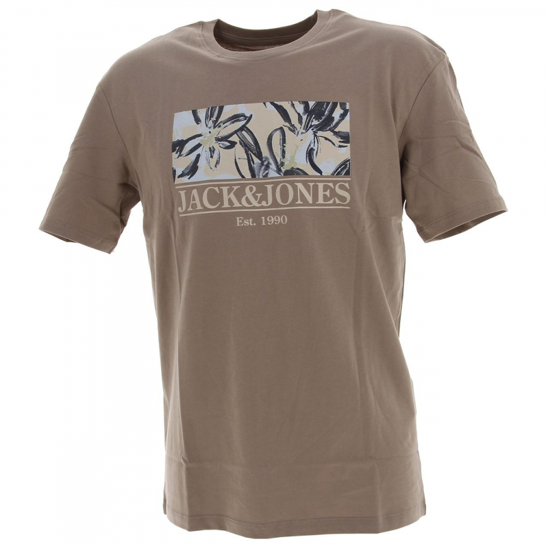 T-shirt flower branding marron homme - Jack & Jones
